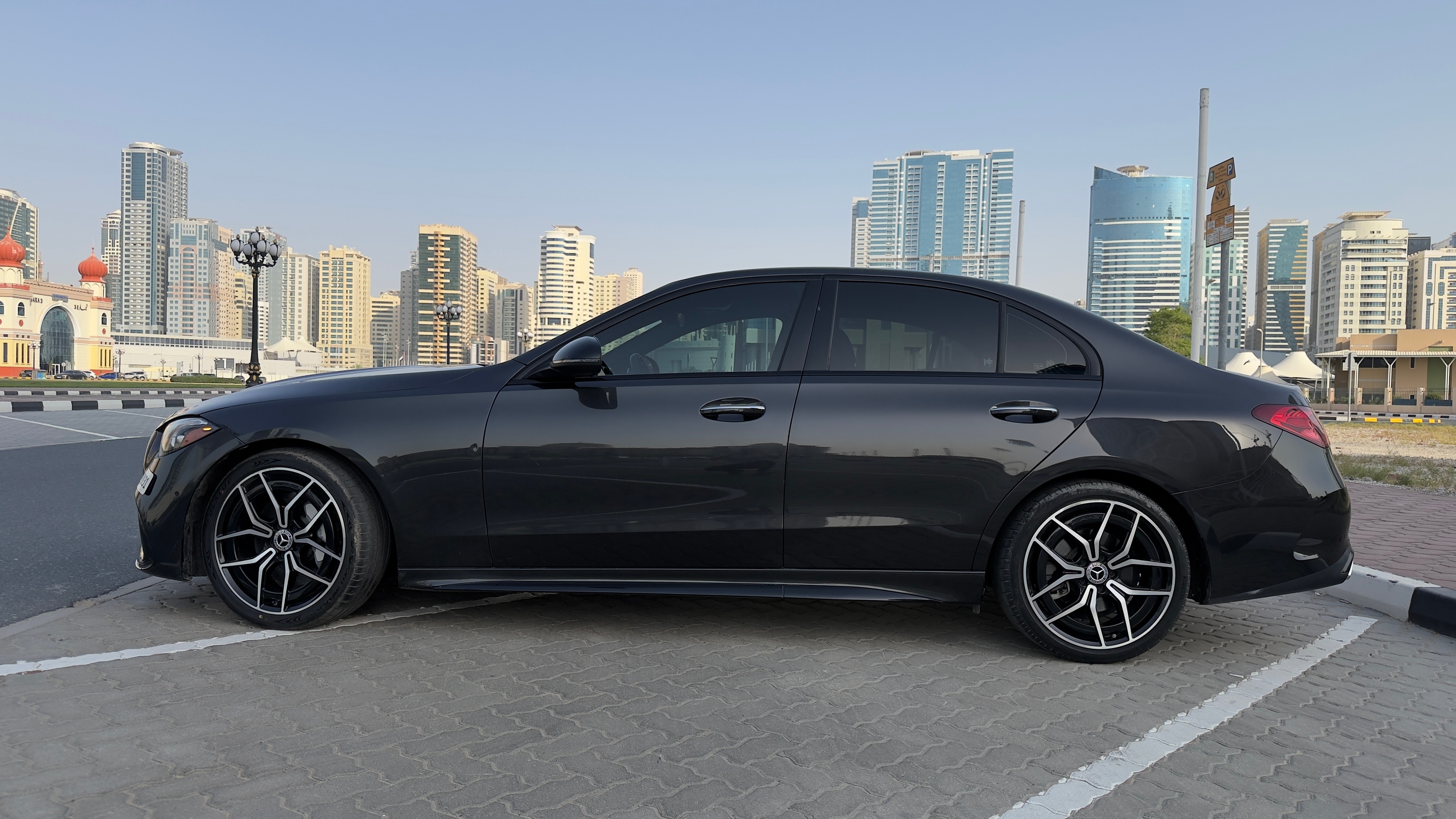 Black Mercedes Benz C300 4Matic 2023